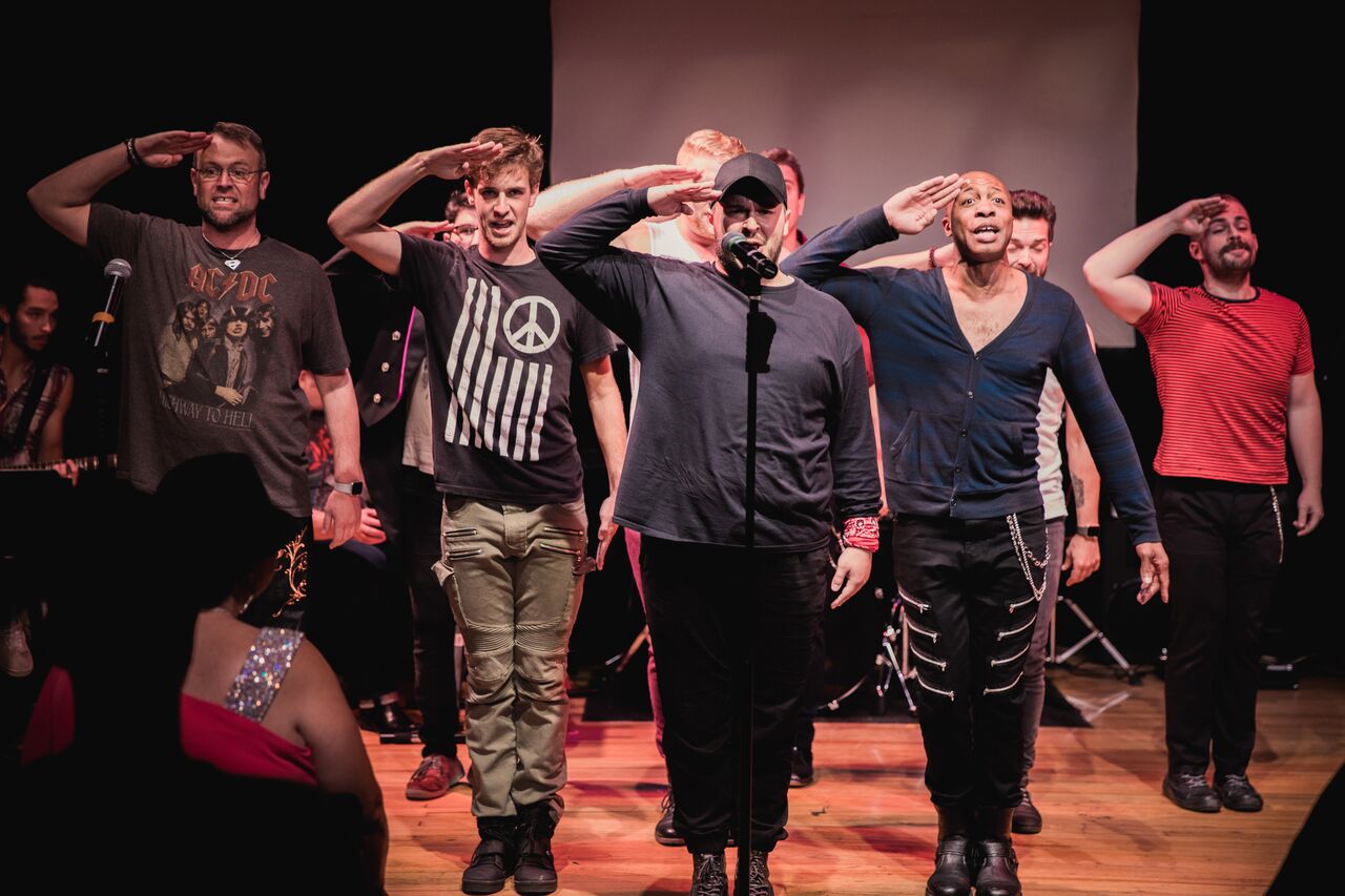 Scene from last summer's production of Queen Day